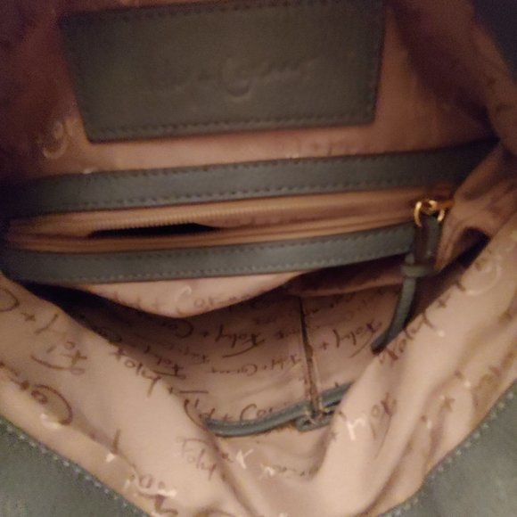 Foley & Corinna Vegan cobbled dusty blue bag - Picture 4 of 7